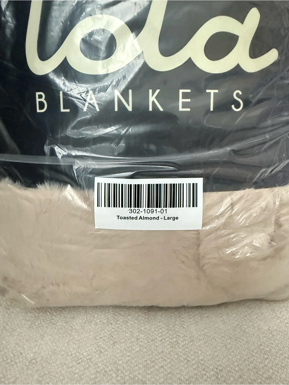 Lola Blanket in Toasted Almond - Large